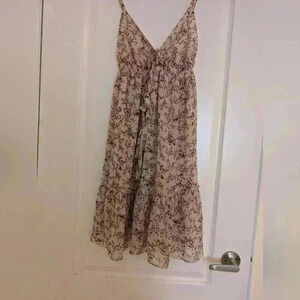 Boux avenue size small pink and  brown floral nightie